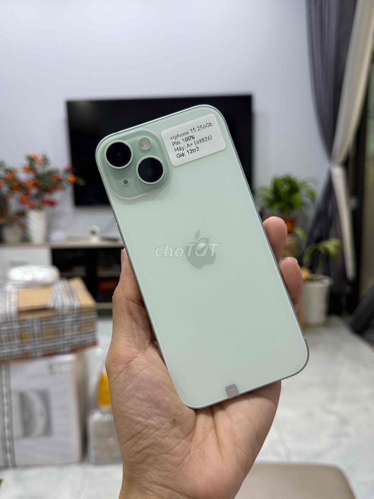 iPhone 15 256G Quốc tế Xanh lá P100 Đẹp 99. Mua bán Điện thoại tại Huyện Hóc Môn Tp Hồ Chí Minh được đăng bởi Thu hình 1