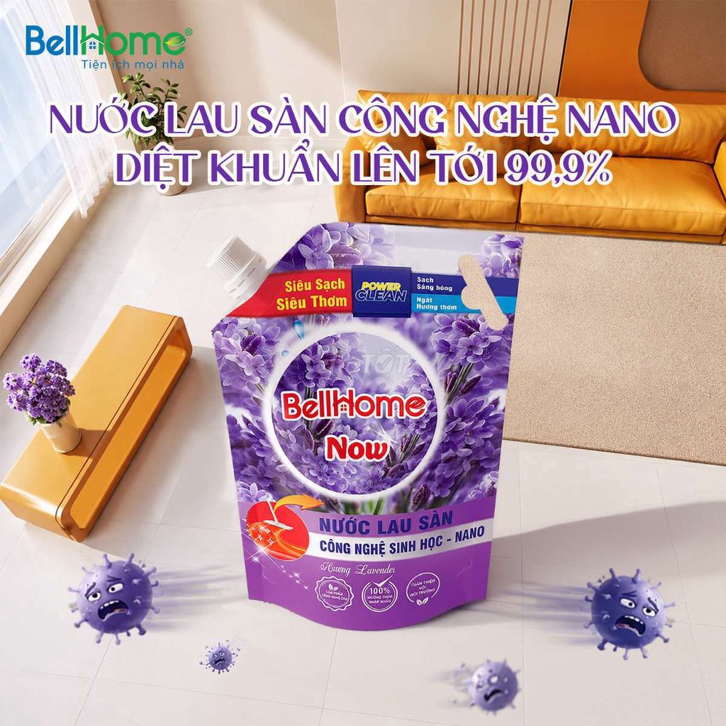 Nước lau sàn Bellhome Now Lavender. Mua bán Thiết bị vệ sinh, nhà tắm tại Quận 10 Tp Hồ Chí Minh được đăng bởi Miu Miu hình 1