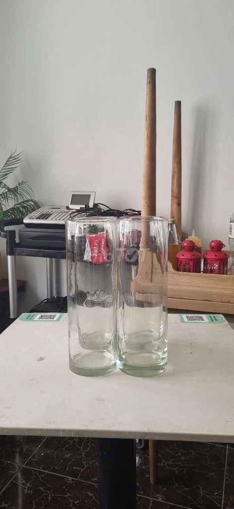 Bình thủy tinh hình trụ 30cm. Mua bán Dụng cụ nhà bếp tại Quận 1 Tp Hồ Chí Minh được đăng bởi The Olive Steakhouse hình 1