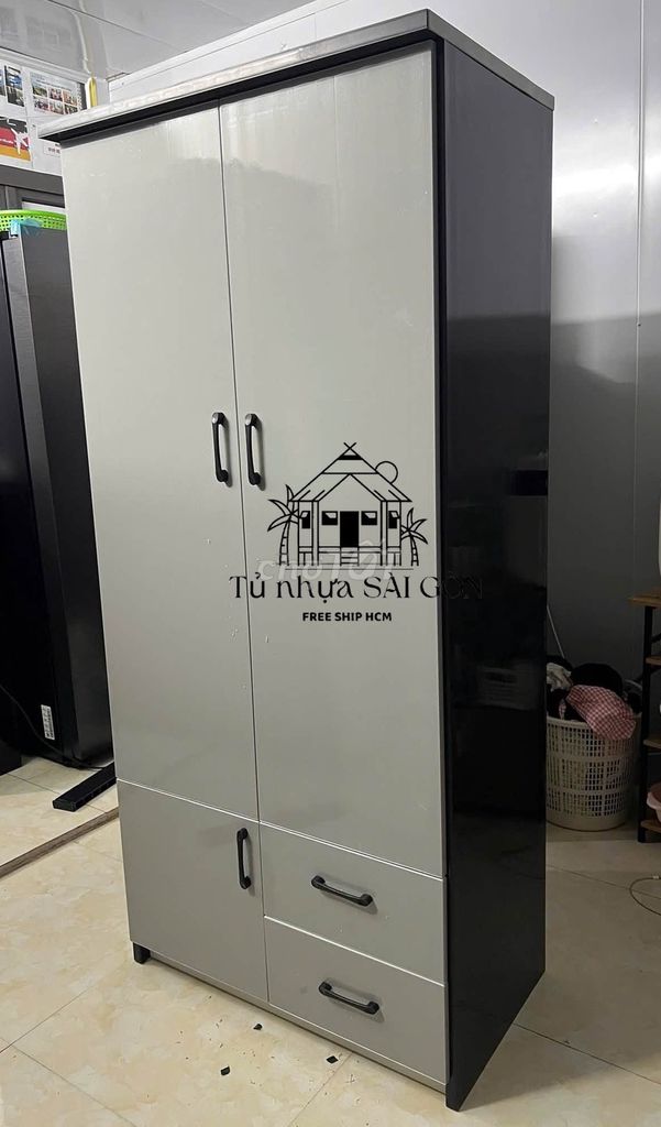 Tủ quần áo Nhựa Đài Loan 1m8. Mua bán Tủ, kệ gia đình tại Thành phố Biên Hòa Đồng Nai được đăng bởi Nội thất giá xưởng hình 1