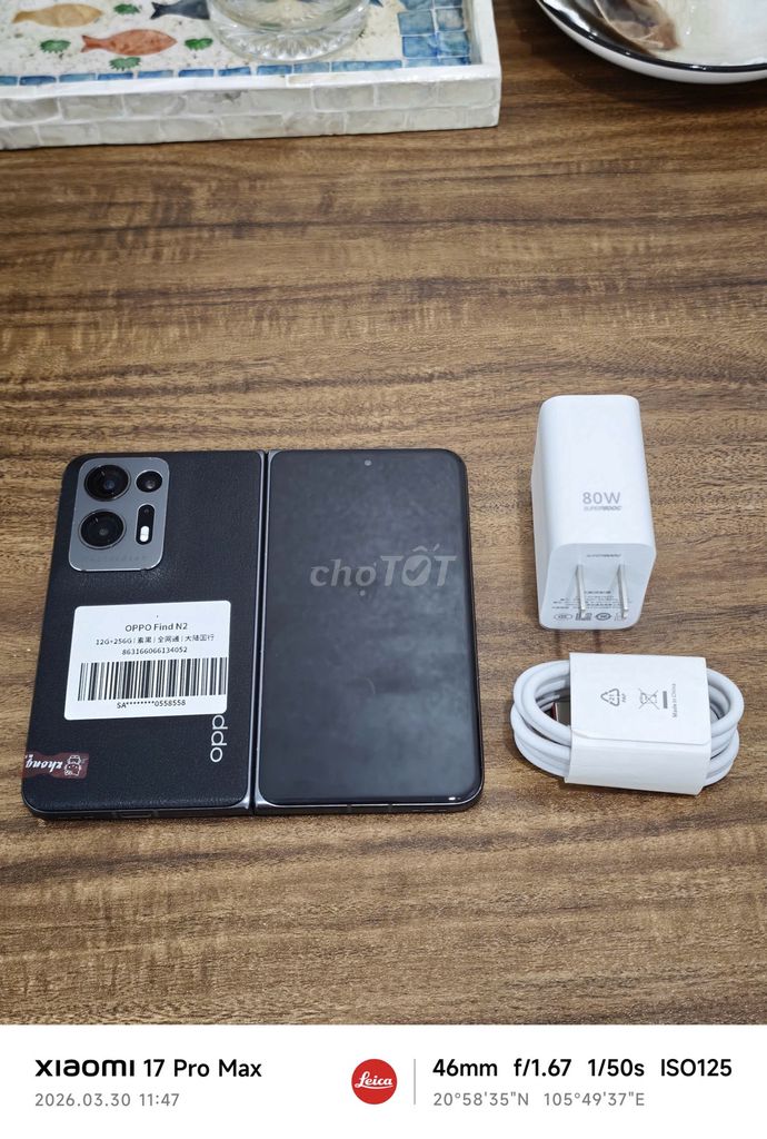 Oppo Find N2 5G 12/256 sạc 80w vooc có ship COD. Mua bán Điện thoại tại Quận Hoàng Mai Hà Nội được đăng bởi Trần Ngọc Hiếu hình 1