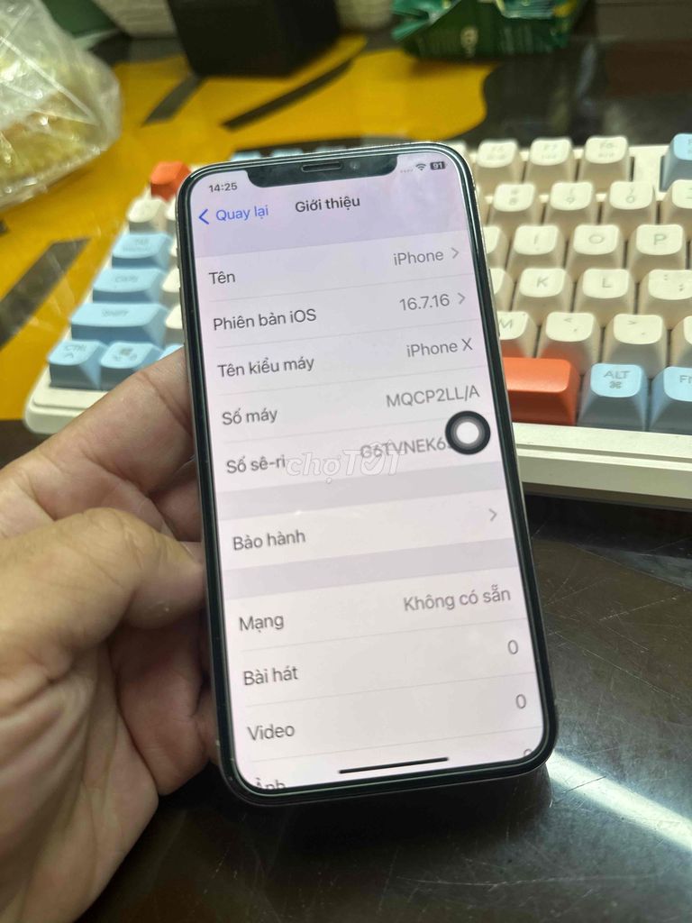 Apple iPhone X 256GB Trắng. Mua bán Điện thoại tại Quận Bình Tân Tp Hồ Chí Minh được đăng bởi Phan Ngọc Hậu hình 1