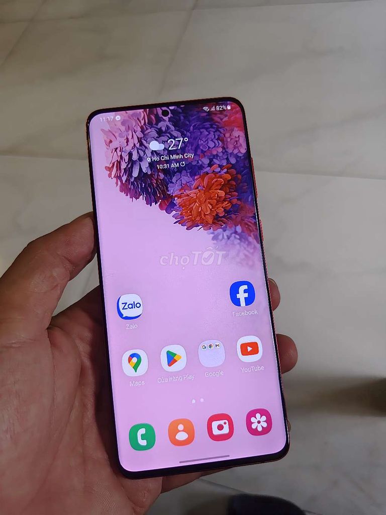 Samsung s20 plus 5g đỏ 12gb 256gb zin.bán có gl