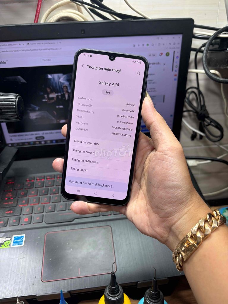 Samsung A24 Đen Nguyên zin. Mua bán Điện thoại tại Quận Ninh Kiều Cần Thơ được đăng bởi Thắng Lê hình 1
