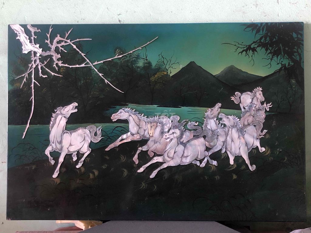 Tranh sơn mài Mã đáo 39.5x59 cm Lành đẹp. Mua bán Đồ sưu tầm, đồ cổ tại Quận Bình Tân Tp Hồ Chí Minh được đăng bởi Mục đồng dưới phố hình 1