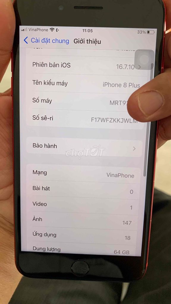 iPhone 8 plus 64GB Đỏ