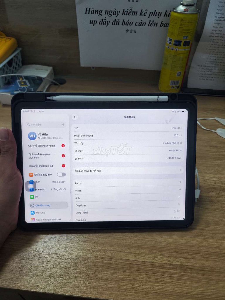 Bán ipad air 5. Mua bán Máy tính bảng tại Quận Bắc Từ Liêm Hà Nội được đăng bởi Hiep Vu hình 1