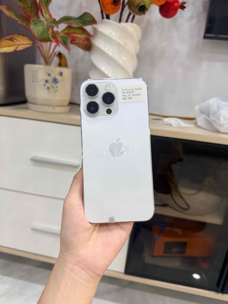 Apple iPhone 14 Pro Max 256GB Trắng Zin đẹp. Mua bán Điện thoại tại Huyện Hóc Môn Tp Hồ Chí Minh được đăng bởi Luân Hoài hình 1