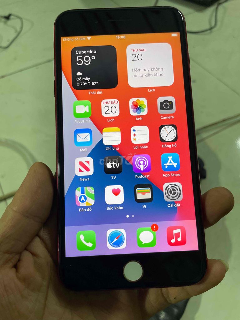 7 plus 32G mất vân tay màn zin đẹp dùng ổn