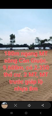 9,600m2 có 2,350m2 thổ, 2MT có 1MT sông, xã Long Phụng, Cần Giuộc, LA. Mua bán đất tại Huyện Cần Giuộc Long An được đăng bởi Võ Phú Niêm