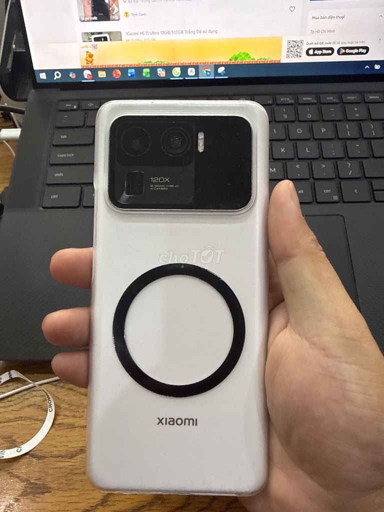 Xiaomi Mi 11 Ultra 12GB 512GB Trắng Hư màn hình. Mua bán Điện thoại tại Thành phố Thủ Đức Tp Hồ Chí Minh được đăng bởi Steven hình 1