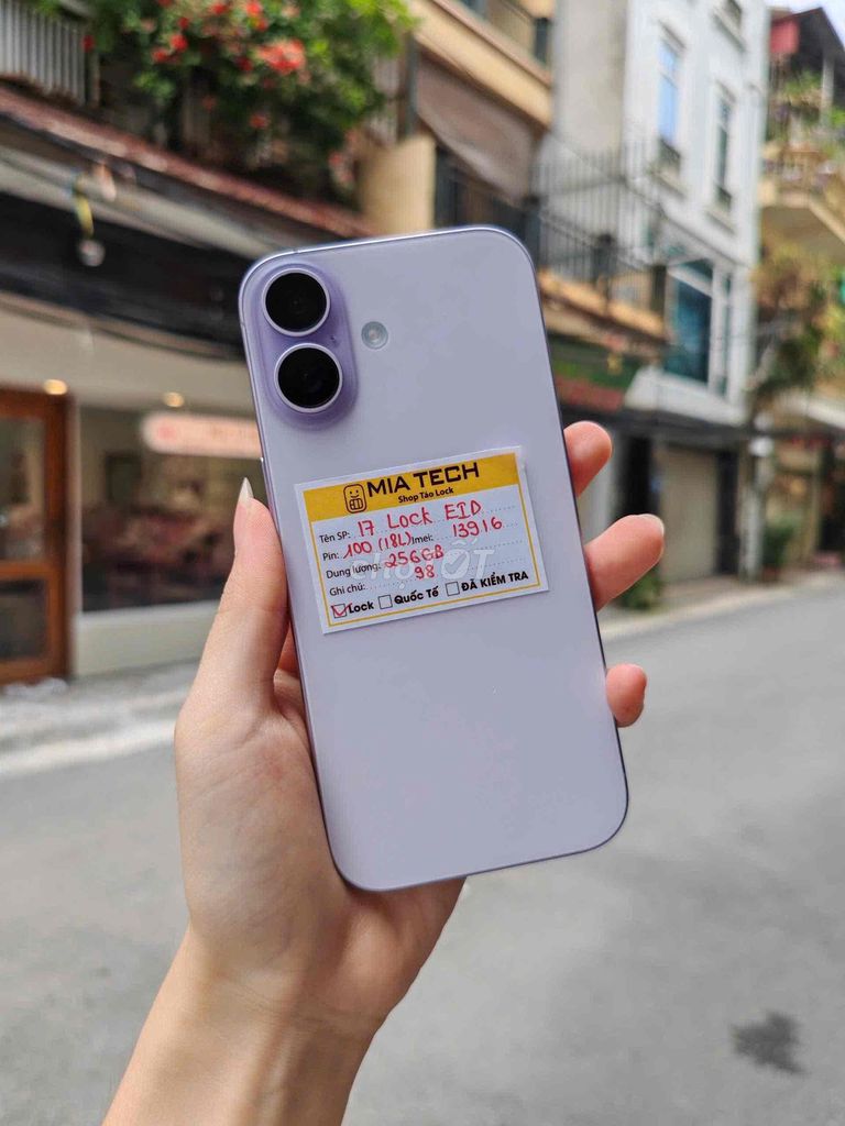 Apple iPhone 17 Lock 256GB Tím 2 SIM vật lý. Mua bán Điện thoại tại Quận Ba Đình Hà Nội được đăng bởi Huy Trần hình 1