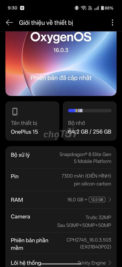 OnePlus 15 Ram 16, Rom 256GB. Mua bán Điện thoại tại Thành phố Buôn Ma Thuột Đắk Lắk được đăng bởi Phạm Linh hình 1