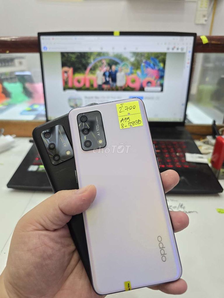Oppo A95 Trắng Đen. Mua bán Điện thoại tại Thành phố Long Xuyên An Giang được đăng bởi Facebook Cầm Đồ Thúy Vân hình 1