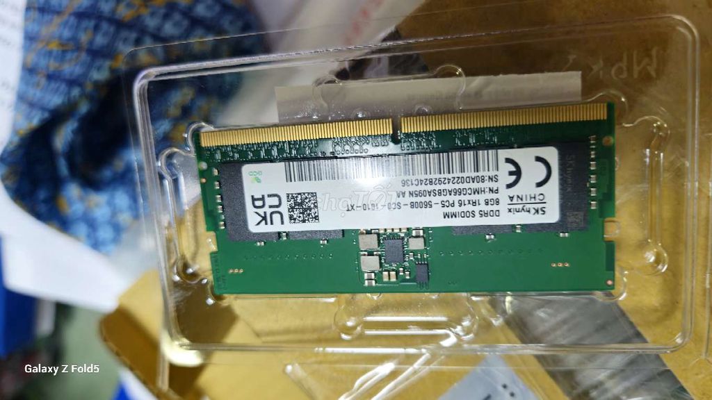 DDR5 LAPTOP 8GB tháo máy, new100%. Mua bán Linh kiện (RAM, Card...) tại Quận 1 Tp Hồ Chí Minh được đăng bởi Minh Hải hình 2