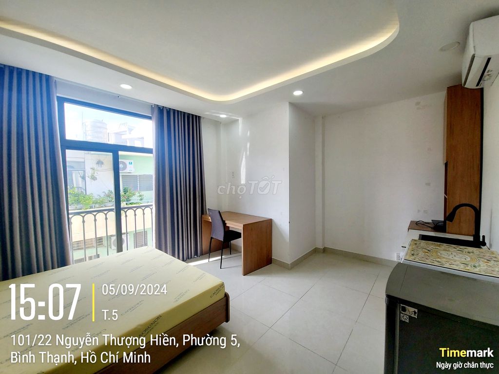 Studio ban công rộng 32m2