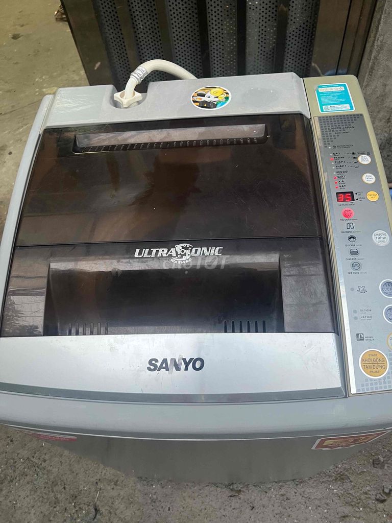 Máy giặt Sanyo Aqua 9kg cửa trên Xám. Mua bán Máy giặt tại Quận Đống Đa Hà Nội được đăng bởi e huy 168 nguyễn xiển hình 1