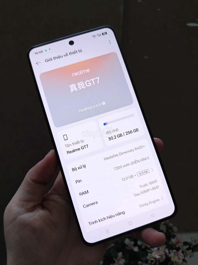Realme GT7 Đen 12GB/256GB Pin 100. Mua bán Điện thoại tại Quận Gò Vấp Tp Hồ Chí Minh được đăng bởi hoài hình 1
