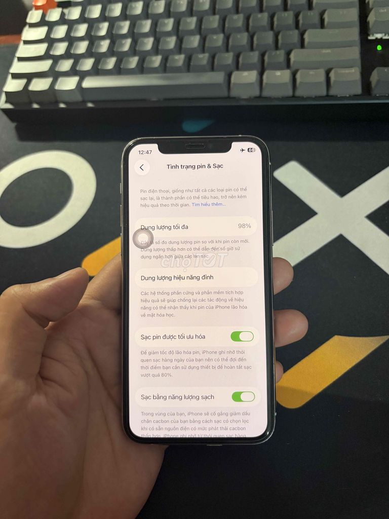 Apple iPhone 11 Pro 256GB Trắng. Mua bán Điện thoại tại Thành phố Phúc Yên Vĩnh Phúc được đăng bởi Huỳnh Dũng hình 1