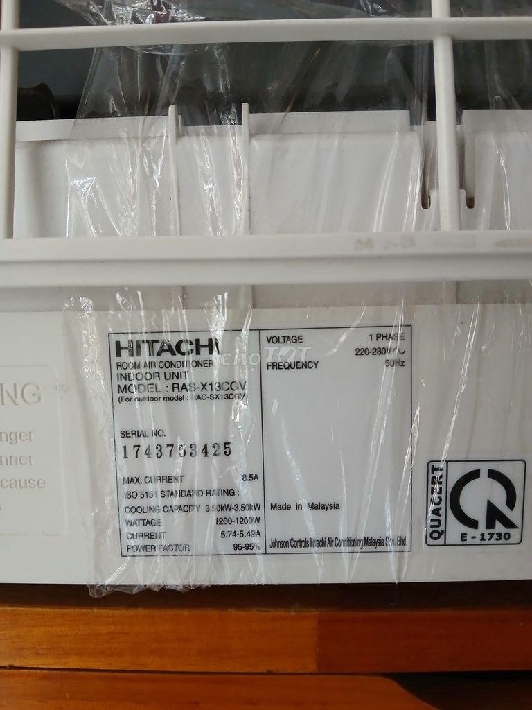 Máy lạnh HITACHI, inverter 1.5 HP,  zin 100%