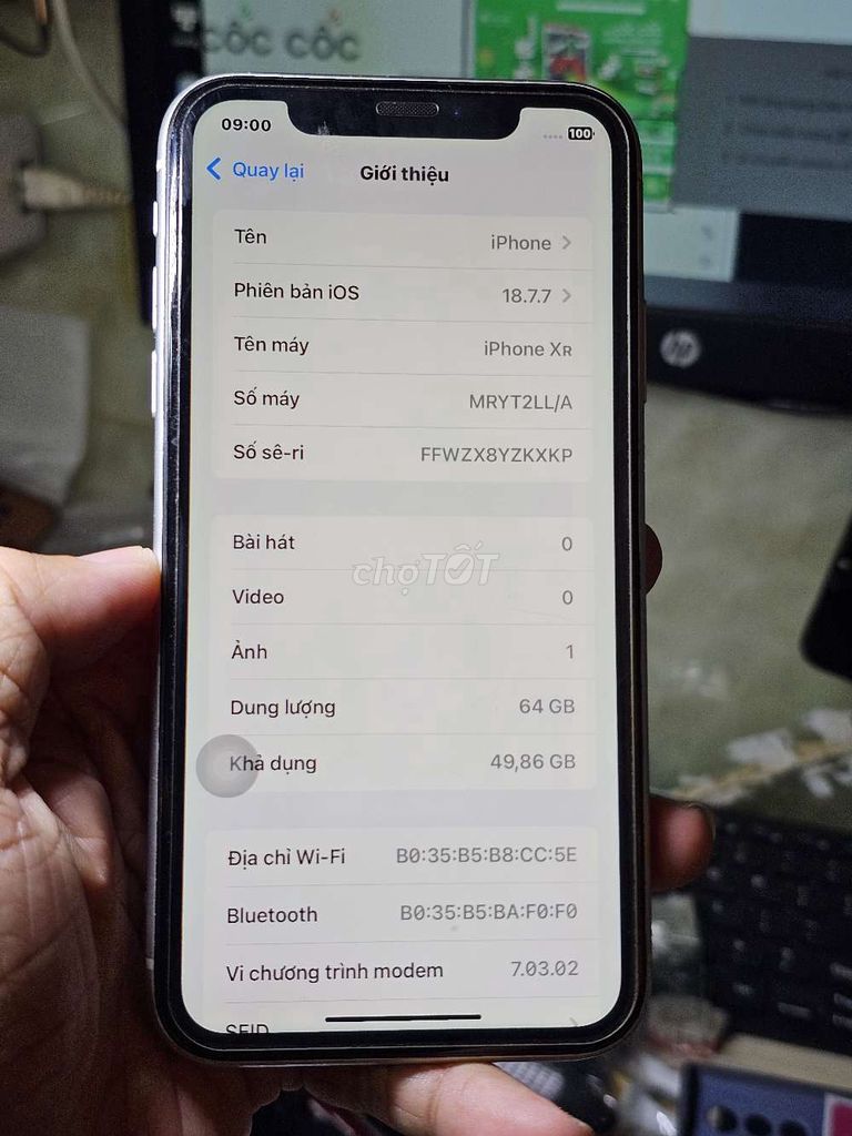 iPhone XR 64GB Mỹ 98% zin toàn bộ giá rẻ . Mua bán Điện thoại tại Quận 8 Tp Hồ Chí Minh được đăng bởi Thiên Hòa mobile  hình 1