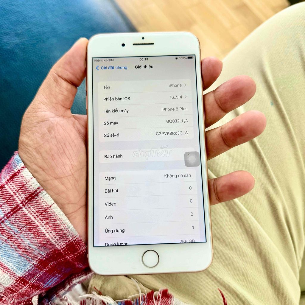 Apple iPhone 8 Plus 256GB Vàng. Mua bán Điện thoại tại Thành phố Bến Tre Bến Tre được đăng bởi Tiệm Nhà Táo hình 1