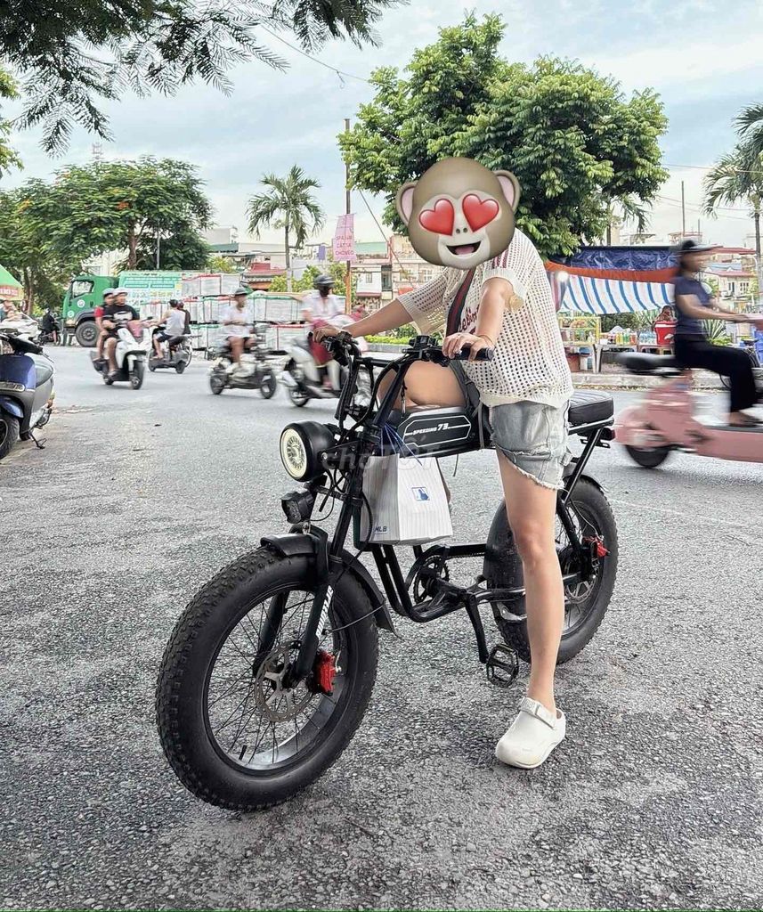 Xe đạp điện trợ lực màu Đen. Mua bán Xe điện tại Quận Lê Chân Hải Phòng được đăng bởi Nghiêm Hoài Nam hình 1