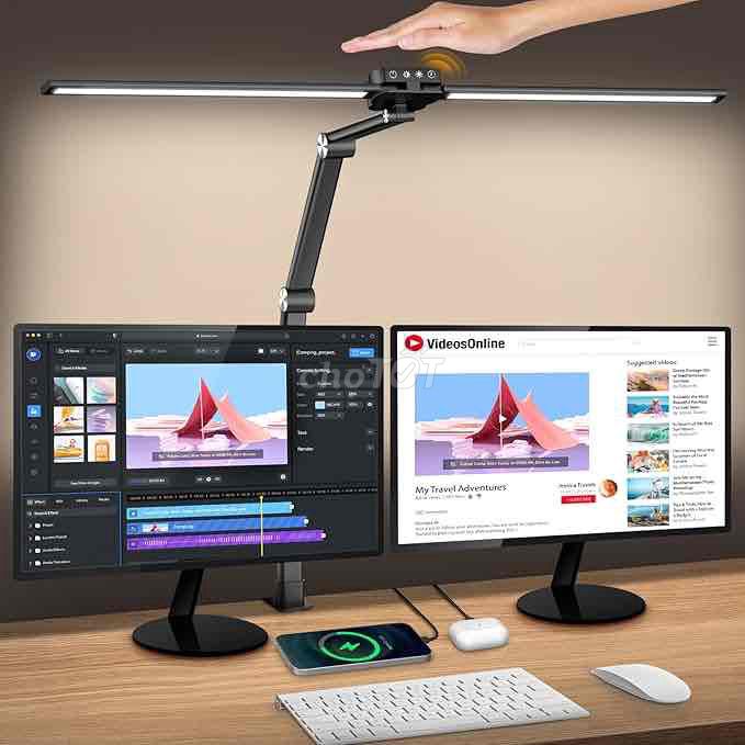 Đèn bàn LED Syrinx hai đầu. Mua bán Đèn tại Quận Long Biên Hà Nội được đăng bởi Kho phụ kiện Phú Thuý hình 1