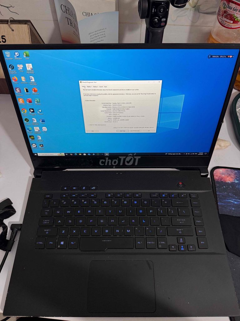 Laptop Asus ROG Zephyrus G Core i7, RAM 16GB
