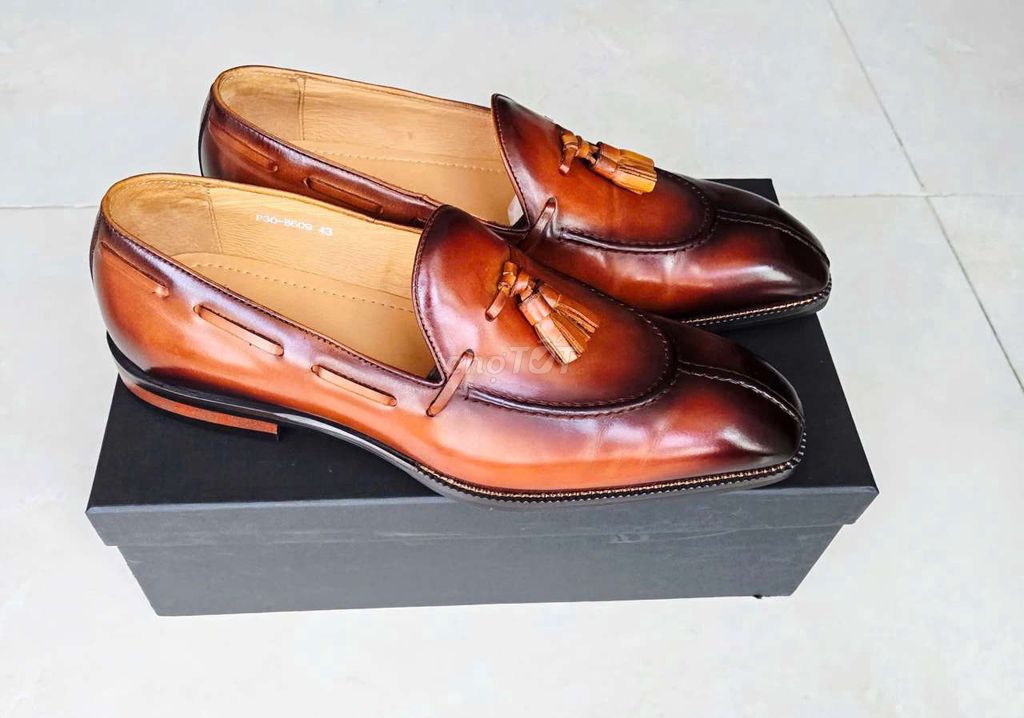 Giày da nam, hàng nhập còn nguyên hộp size 43