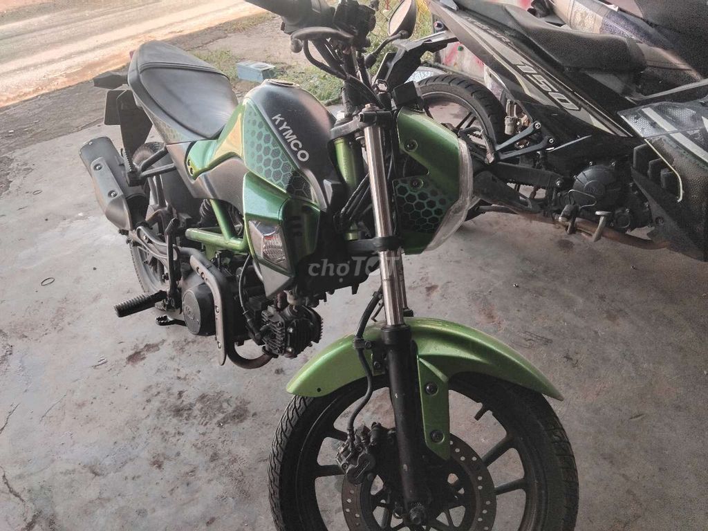 Мопед с ручным сцеплением Kymco K-Pipe 50, зеленый
