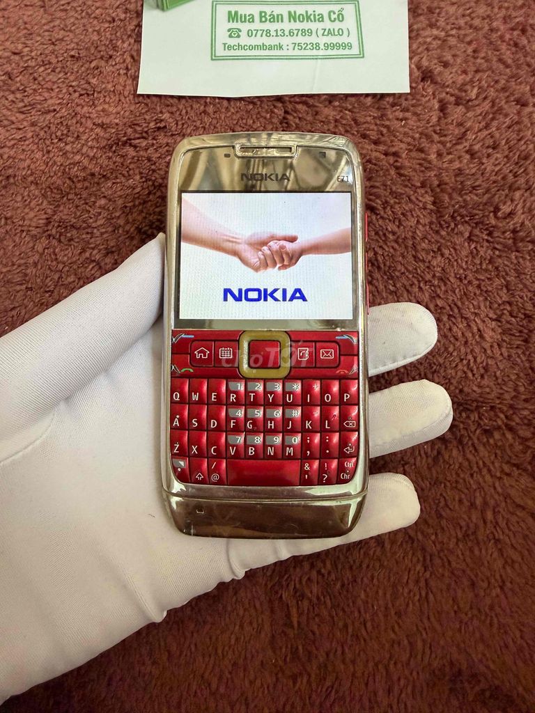 Nokia E71 Đỏ hàng công ty FPt zin - ko camera. Mua bán Điện thoại tại Quận 10 Tp Hồ Chí Minh được đăng bởi Mua Bán Nokia Cổ hình 1