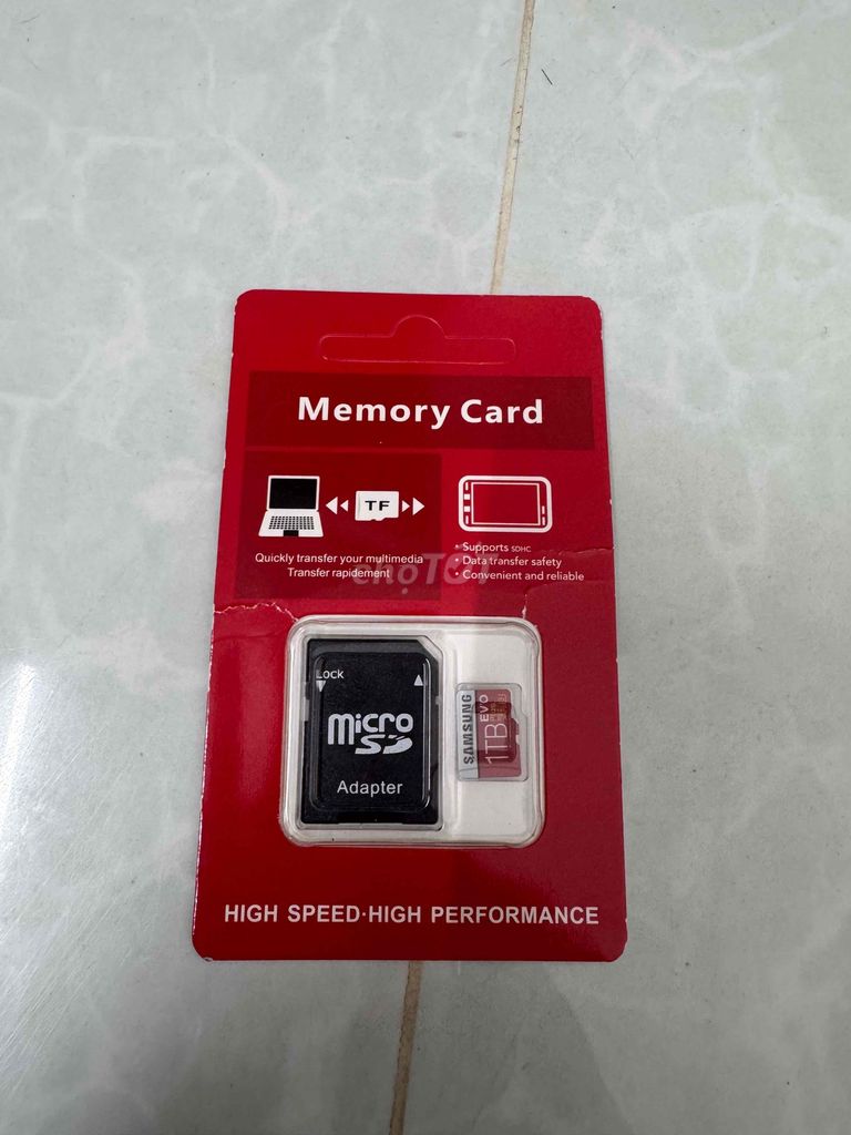 Thẻ nhớ Micro SD 1TB Adapter SD Mới. Mua bán Phụ kiện (Màn hình, Chuột...) tại Quận Gò Vấp Tp Hồ Chí Minh được đăng bởi Lê Minh Chánh hình 1