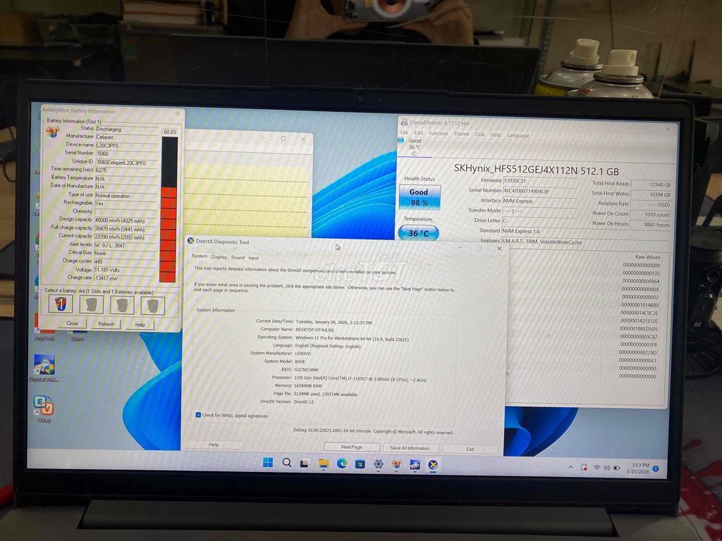 Lenovo Ideapad Slim 3 i7-1165G7 16GB/512GB. Mua bán Laptop tại Quận Đống Đa Hà Nội được đăng bởi Chí Hướng Computer hình 1