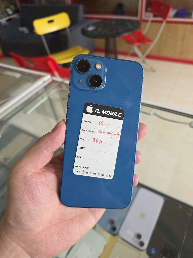 Apple iPhone 13 128GB Xanh Đã dùng. Mua bán Điện thoại tại Huyện Ý Yên Nam Định được đăng bởi TL shop hình 1