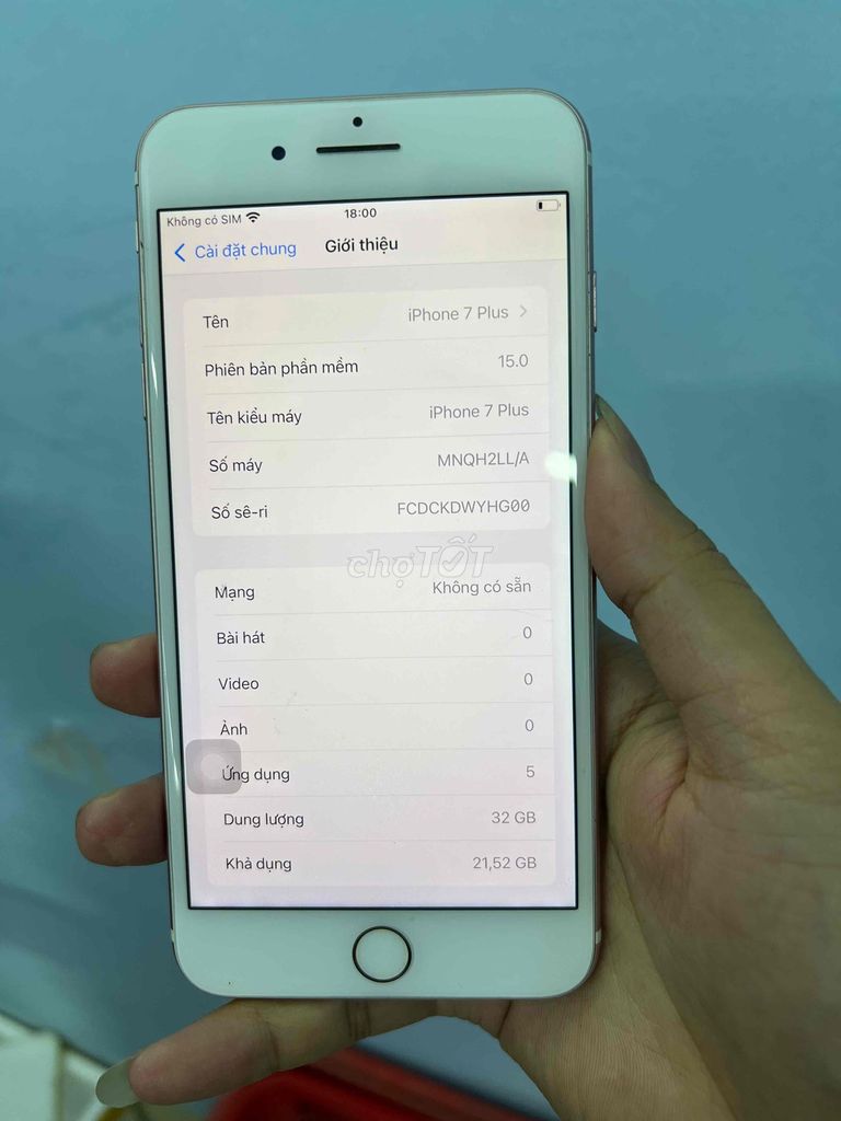 iPhone 7 Plus 32GB Vàng hồng Đã sử dụng. Mua bán Điện thoại tại Quận Hai Bà Trưng Hà Nội được đăng bởi Tuấn Nguyễn hình 1