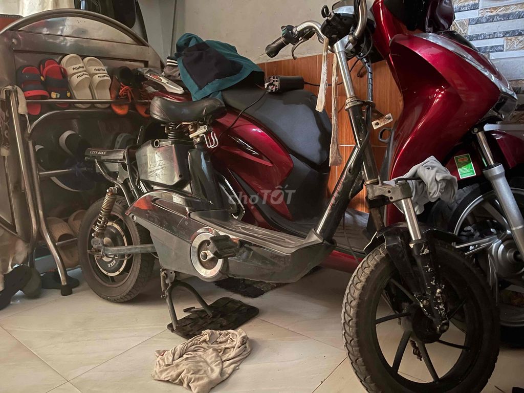 bán xe đạp điện bình cầm Ctibike bánh 20in