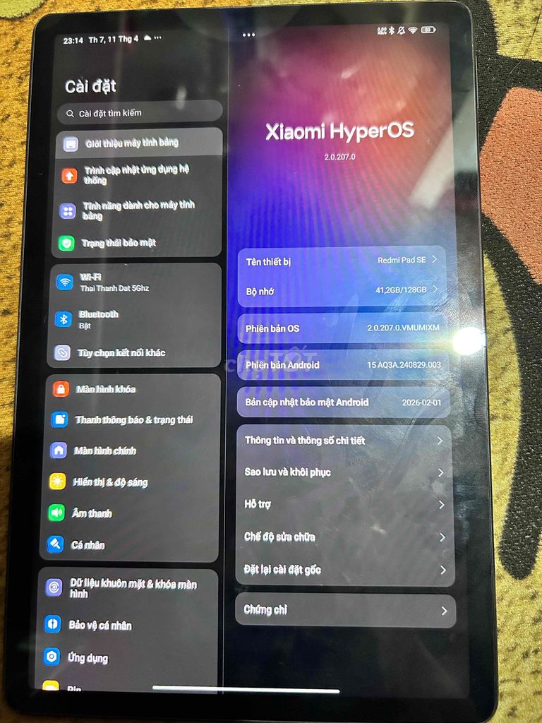 Xiaomi Redmi Pad SE 4GB/128GB Xám/ Wi-fi/ 11 ich. Mua bán Máy tính bảng tại Thành phố Thủ Đức Tp Hồ Chí Minh được đăng bởi Nhã Trân Nguyễn hình 1