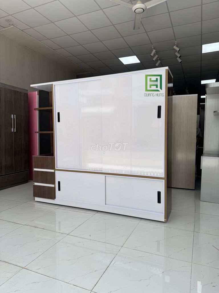 Tủ quần áo Nhựa Đài Loan Cửa lùa 1m8 x 2m. Mua bán Tủ, kệ gia đình tại Thành phố Thủ Đức Tp Hồ Chí Minh được đăng bởi Nội Thất Quang Hùng hình 1
