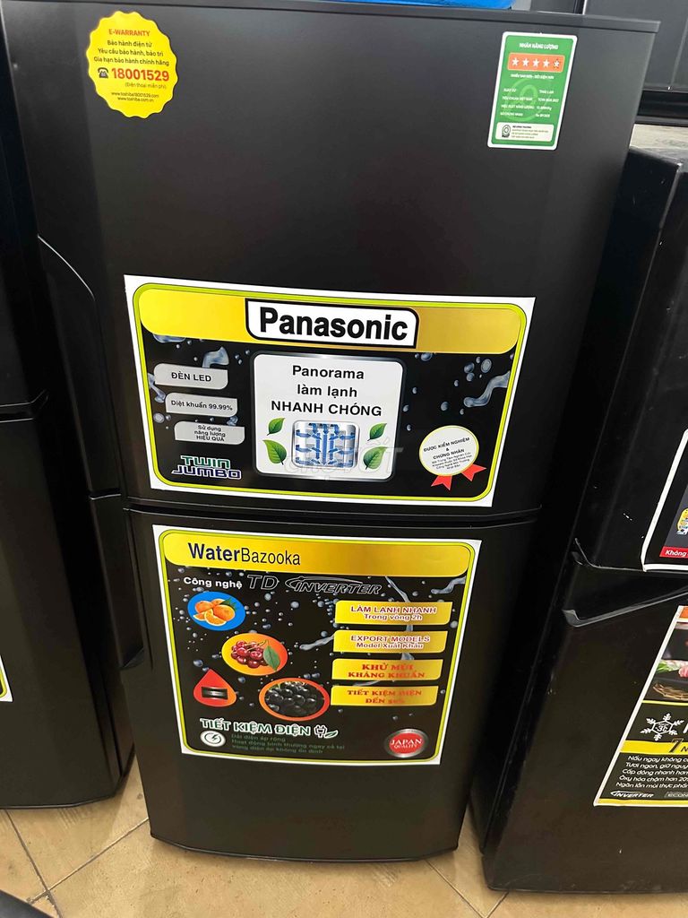 Tủ lạnh Panasonic Inverter 152-180L Đen. Mua bán Tủ lạnh tại Quận Bắc Từ Liêm Hà Nội được đăng bởi ĐIỆN LẠNH ĐỨC MẠNH hình 1