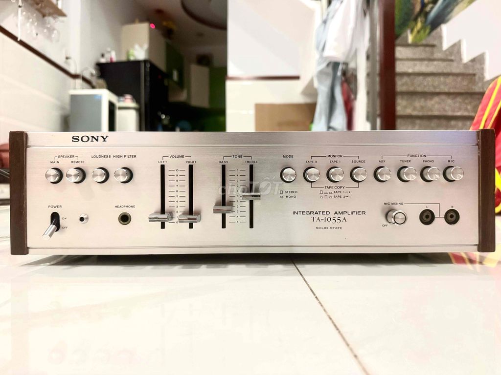 Amply Sony TA-1055A Nhôm phay Gỗ Bạc. Mua bán Tivi, Âm thanh tại Quận 6 Tp Hồ Chí Minh được đăng bởi Vo Tan Dat hình 1