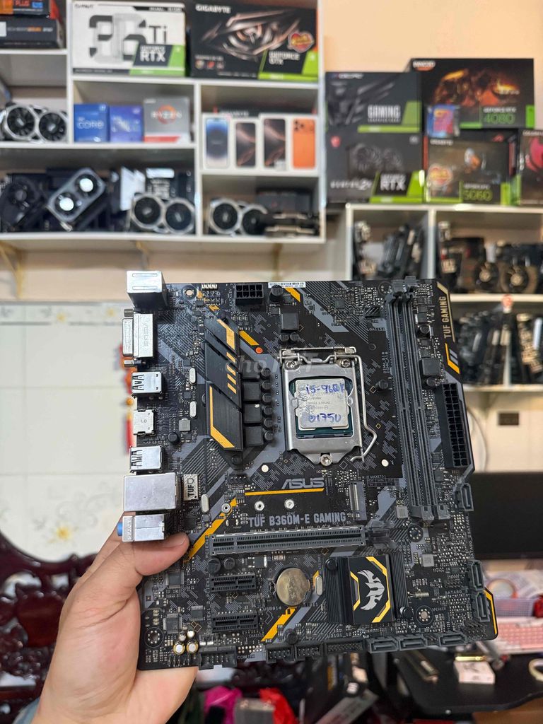 Combo TUF B360M-E Gaming + i5 9600K. Mua bán Linh kiện (RAM, Card...) tại Huyện Hóc Môn Tp Hồ Chí Minh được đăng bởi Thanh Tâm hình 1