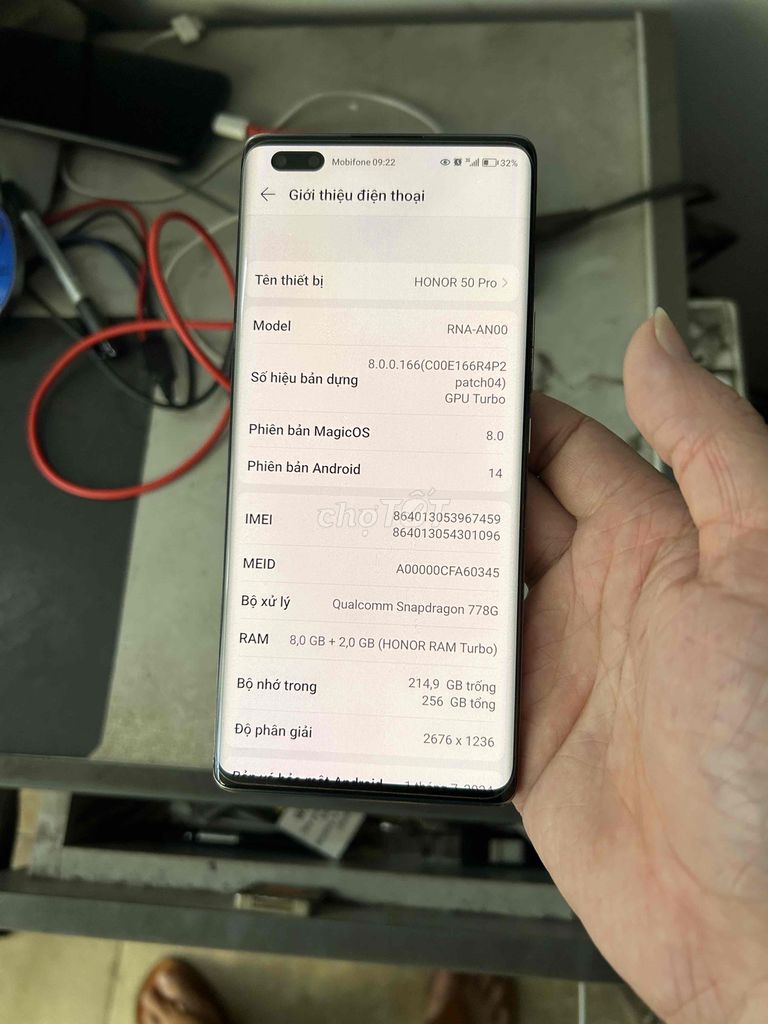 Bán Honor 50 pro 8/256-2t2
