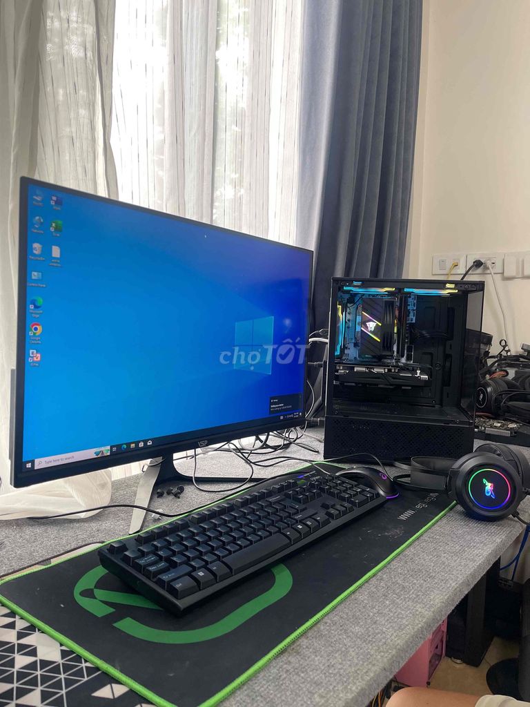 PC Gaming i5-12400F RTX 3050 16GB/512GB Màn 27 180. Mua bán Máy tính để bàn tại Quận Hoàng Mai Hà Nội được đăng bởi Btechgaming hình 1
