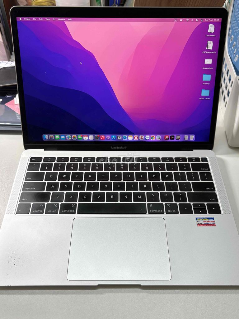 Macbook air silver 2018 8GB 128 GB retinal. Mua bán Laptop tại Thành phố Thủ Đức Tp Hồ Chí Minh được đăng bởi ngọc hân nguyễn phan hình 1