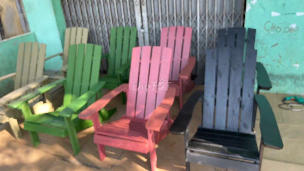 Ghế nghỉ dưỡng gỗ nhiều màu. Mua bán Bàn ghế tại Huyện Đất Đỏ Bà Rịa - Vũng Tàu được đăng bởi Hồng Nguyễn hình 1