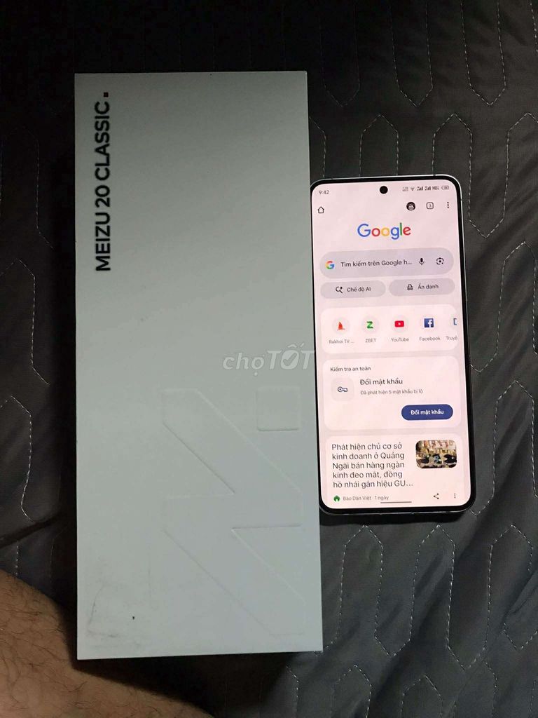 Meizu 20 Classic 16GB/256GB Xám. Mua bán Điện thoại tại Quận Ngũ Hành Sơn Đà Nẵng được đăng bởi khánh nguyen hình 1
