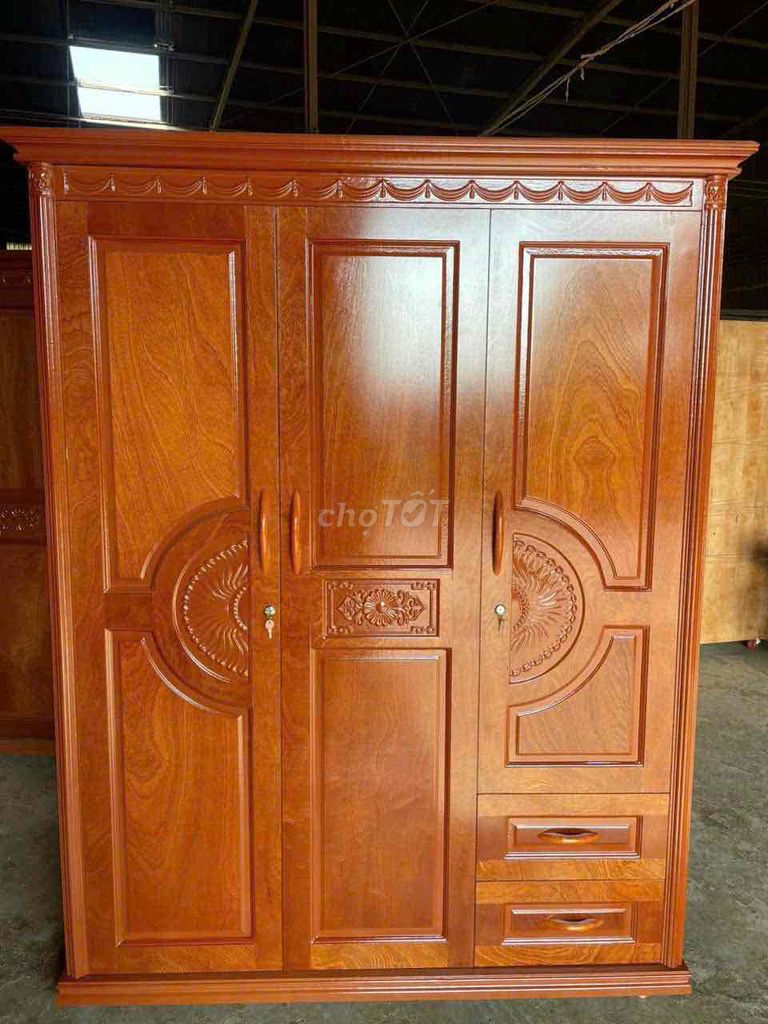 Tủ quần áo gỗ nâu Freeship. Mua bán Tủ, kệ gia đình tại Quận Gò Vấp Tp Hồ Chí Minh được đăng bởi Đồ Gỗ Giá Xưởng hình 1