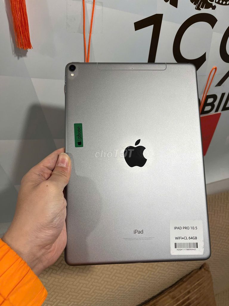 iPad Pro 10.5 wifi 4G 64GB nứt nhẹ kính