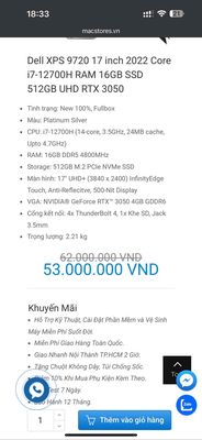 DELL XPS 17in 4k. Mua bán Laptop tại Quận Ninh Kiều Cần Thơ được đăng bởi NVT
